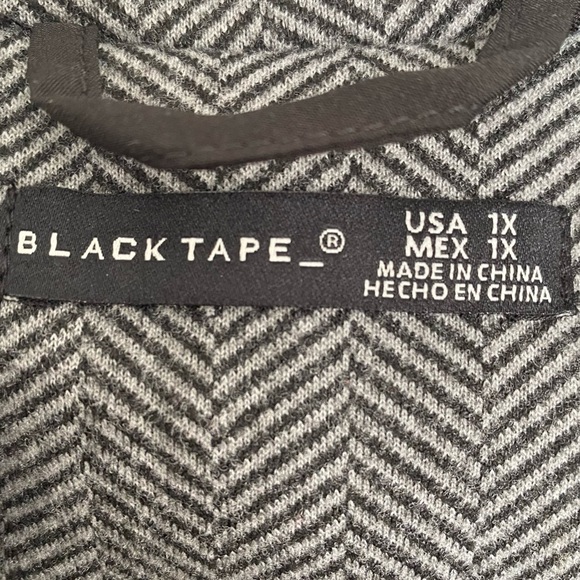 Black Tape Double Breasted Herringbone Blazer Jacket New Size 1X - Picture 7 of 13